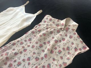 Antique Vintage Chinese Qipao Cheongsam Milky Organza Rose Wiggle Dress