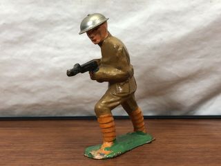 Vintage Manoil Lead Soldier Tommy Gun Thompson Die - Cast Metal WWI Toy Army Man 5