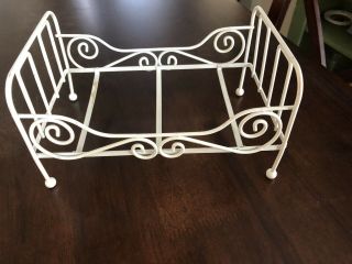 Doll Bed Vintage/antique Iron Bed 8” X 5”