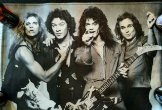 Vintage 1980 Van Halen Poster Classic Rock Southern California