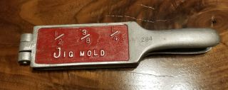 Vintage Ament 1/2,  3/8,  1/4 Oz.  Lead Jig Making Mold,  Collector Fishing Tool