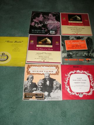 7 X Vintage 10 Inch Records Inc Rose Marie Etc