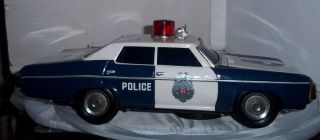 Sears Roebuck Vintage Highway Patrol Battery Tin Metal Police Chevy Car Japan