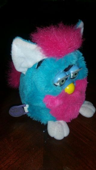 Vintage 1999 Tiger Electronics Furby Babies Pink and Blue 2