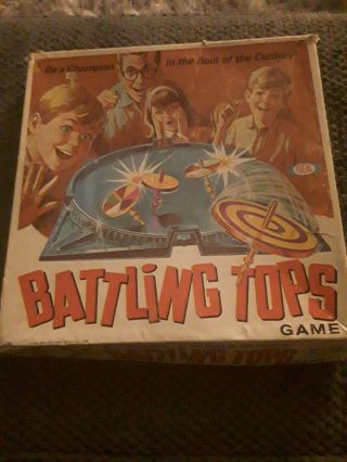 Vintage 1969 Ideal Toys Battling Tops Game Classic