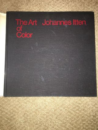 RARE THE ART OF COLOR JOHANNES ITTEN BOOK 1973 WITH DUST COVER VINTAGE ARTIST SP 2