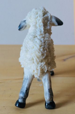 vintage IRISH DRESDEN porcelain dresden lace SHEEP or LAMB figurine 3