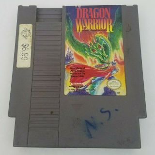 Dragon Warrior 1 One Nintendo Nes Vintage Classic Oem Game Cartridge 1989