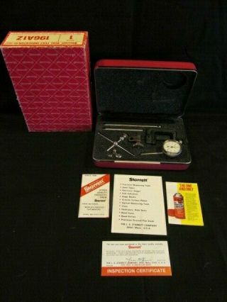 Vintage Starrett Dial Test Indicator Set 196a1z Nos