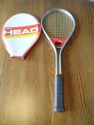 Amf Head Professional 4 5/8 Vintage Aluminum Tennis Racket Racquet W/cover