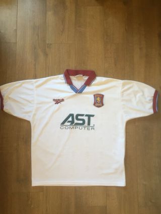 Vintage Reebok Aston Villa 1996/97 Away Shirt (97/98 3rd) Size Large (42/44”)