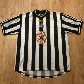 Vintage Retro Newcastle United Home Football Shirt 1997/99 - Size Xxl