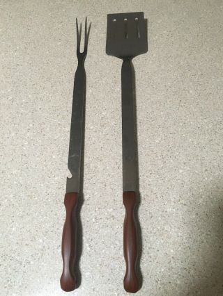 Vintage Cutco Bbq Grilling Spatula Fork 2pc Set Made In Usa