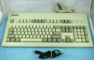 Vintage Dell At101w Clicky Mechanical Keyboard Gyum90sk,  Usb -,