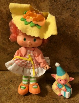 Vintage Kenner Strawberry Shortcake Party Pleaser Peach Blush W/ Melonie Belle