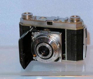 Vintage Kodak Retina Compur Rapid Camera & Case.  F:35 50mm Ektar Lens,