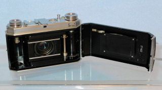 Vintage Kodak Retina Compur Rapid Camera & Case.  F:35 50mm Ektar Lens, 3