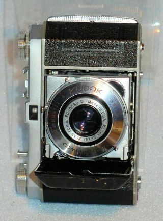 Vintage Kodak Retina Compur Rapid Camera & Case.  F:35 50mm Ektar Lens, 4