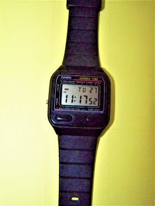 Casio Digital Watch/vintage/ Aerobic Time Melody/ Model 471 Je - 50w/ Japan
