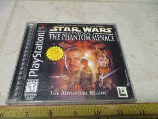 Star Wars: Episode I - - The Phantom Menace (sony Playstation 1,  1999) Vtg