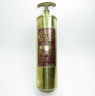 Vintage General Quick - Aid Model 85 - Hd Brass Fire Extinguisher