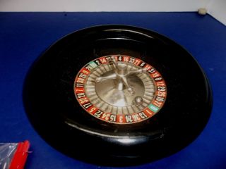 Vintage France Heavy All Metal 8 Inch Roulette Wheel With Ball Bearing Vgc