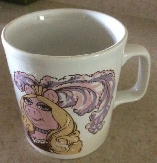 Vintage The Muppet Show " Miss Piggy " Coffee Mug Kiln Craft England Staffordshire