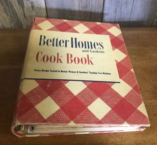 Vintage Better Homes And Gardens Cook Book 5 Ring Binder 1947 13th Printing Euc