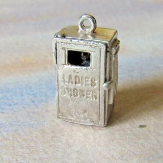 Vintage Silver Opening Ladies Shower Charm