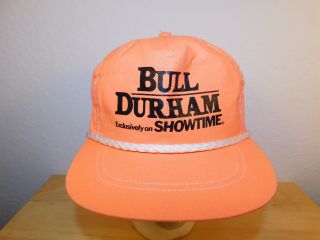Vtg Unworn 1980s Bull Durham On Showtime Movie Somerset Snapback Hat