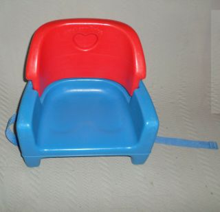 Vguc Fisher Price Vintage Grow With Me Booster Seat Red/blue 9918