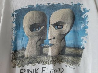 Men’s Xl Pink Floyd “the Division Bell” Tour T - Shirt Vintage - Authentic - Rare