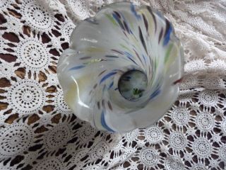 Vintage Murano End of Day Blue Multi Coloured Glass Vase 14 inches Collectable 2
