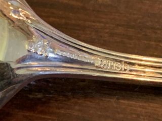 Set of 4 Vintage Sterling Silver Demitasse Spoons,  Whiting Mfg Portland Pattern 3