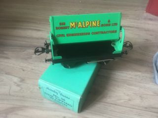 Vintage Meccano Hornby O Gauge No50 Low Sided Tipping Wagon Mcalpine Boxed Train
