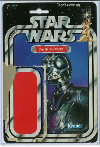 Death Star Droid Vintage Kenner Star Wars Card 21 Back A 1979 Cardback No Punch