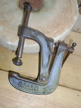 Vintage unusual QUIKCET Clamp,  model 40A,  GRAND DUAL GRIP tool 2