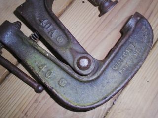 Vintage unusual QUIKCET Clamp,  model 40A,  GRAND DUAL GRIP tool 7