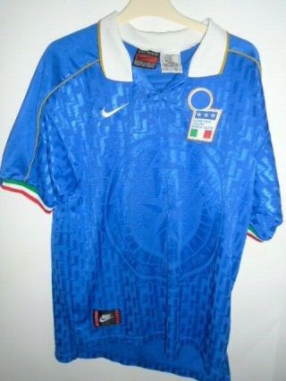 Italy 1995 1996 Home Shirt Large Vintage