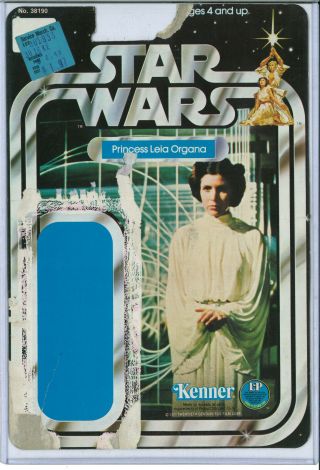 Princess Leia Vintage Kenner Star Wars Card 12 Back A 1978 Cardback No Punch