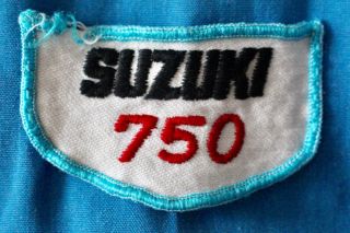 Vintage Suzuki Racing Pit Crew Jacket GSX - R750 GSXR 750 Embroidered Patch Sew On 4