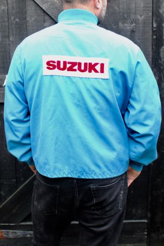 Vintage Suzuki Racing Pit Crew Jacket GSX - R750 GSXR 750 Embroidered Patch Sew On 5