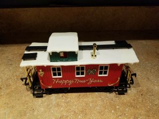 Vintage 1986 Bright Holiday Express Happy Year Caboose Car Train