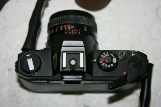 Vintage Konica Autoreflex TC 35mm camera with Hexanon AR 50mm f 1.  7 lens 3