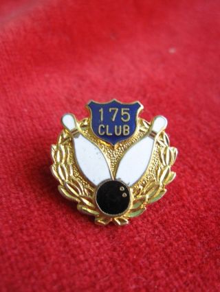 Vintage 175 Club Bowling Award Pin Back
