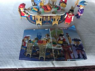Playmobil Fairy Tales Castle Vintage 3021 Royal Feast Table & Chairs 3
