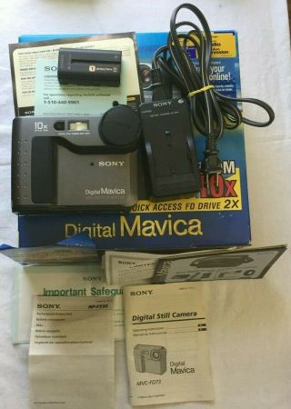 Sony Mavica Mvc - Fd73 Vintage Digital Floppy Disc Camera