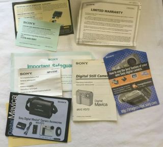 Sony Mavica MVC - FD73 Vintage Digital Floppy Disc Camera 7