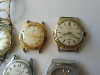 Joblot x5 Vintage Automatic Gents Watches Spares/Repairs Mondaine Kienzle 3