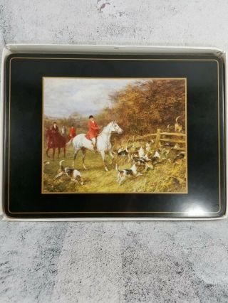 Vintage Pimpernell Tally Ho Placemats Fox Hunting
